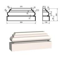 Пилястра LEPNINAPLAST ПЛВ-350/6,130*200*375 мм