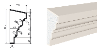 Подоконник фасадный LEPNINAPLAST ПВ-235/1, 2000*115*235 мм