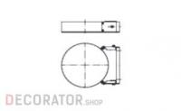 Настенный хомут SCHIEDEL PERMETER 50 раздвижной серый, D 150/250 мм