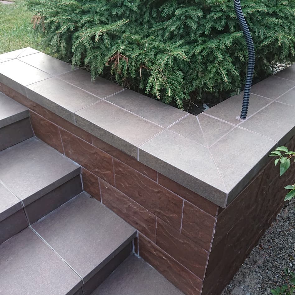 Монтаж клинкерных ступеней и плитки