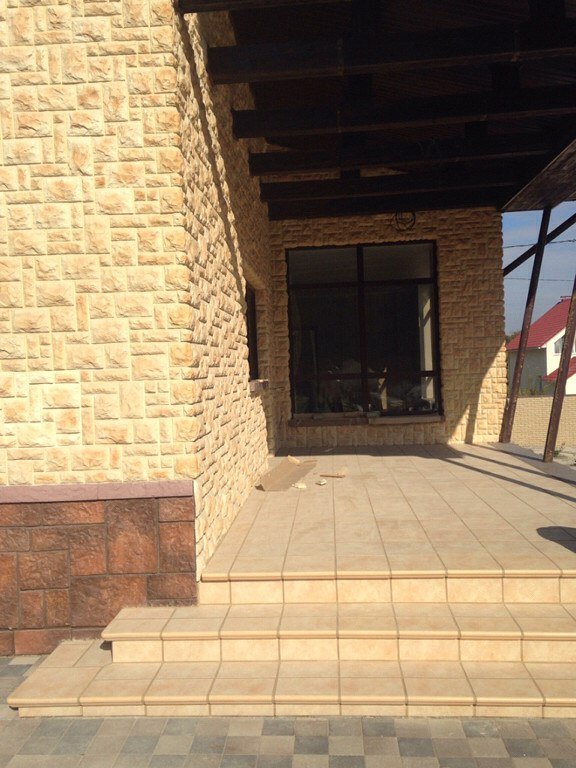 Монтаж клинкерных ступеней и плитки