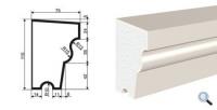 Подоконник фасадный LEPNINAPLAST ПВ-110/3, 2000*70*110 мм