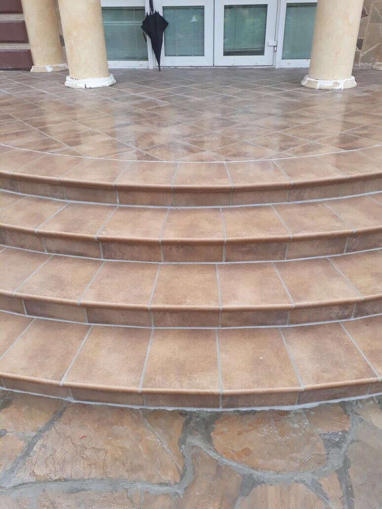 Монтаж клинкерных ступеней и плитки