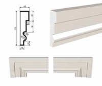 Молдинг LEPNINAPLAST МВ-175/1, 2000*175*45 мм