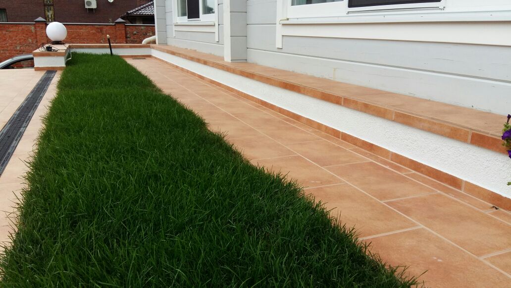 Монтаж клинкерных ступеней и плитки