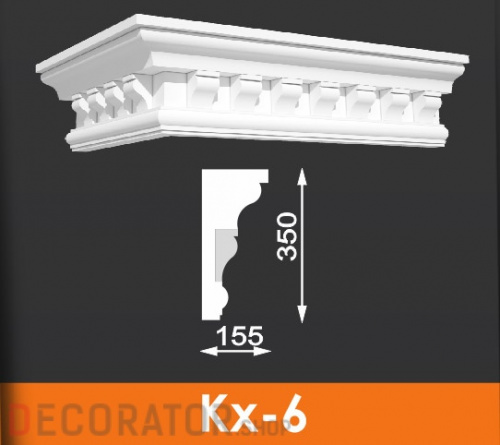 Карниз художественный Архитек Кх-6, 1000*350*155 мм в Белгороде