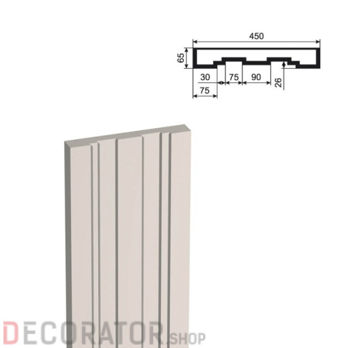 Пилястра LEPNINAPLAST ПЛВ-450/3,2000*65*450 мм в Белгороде