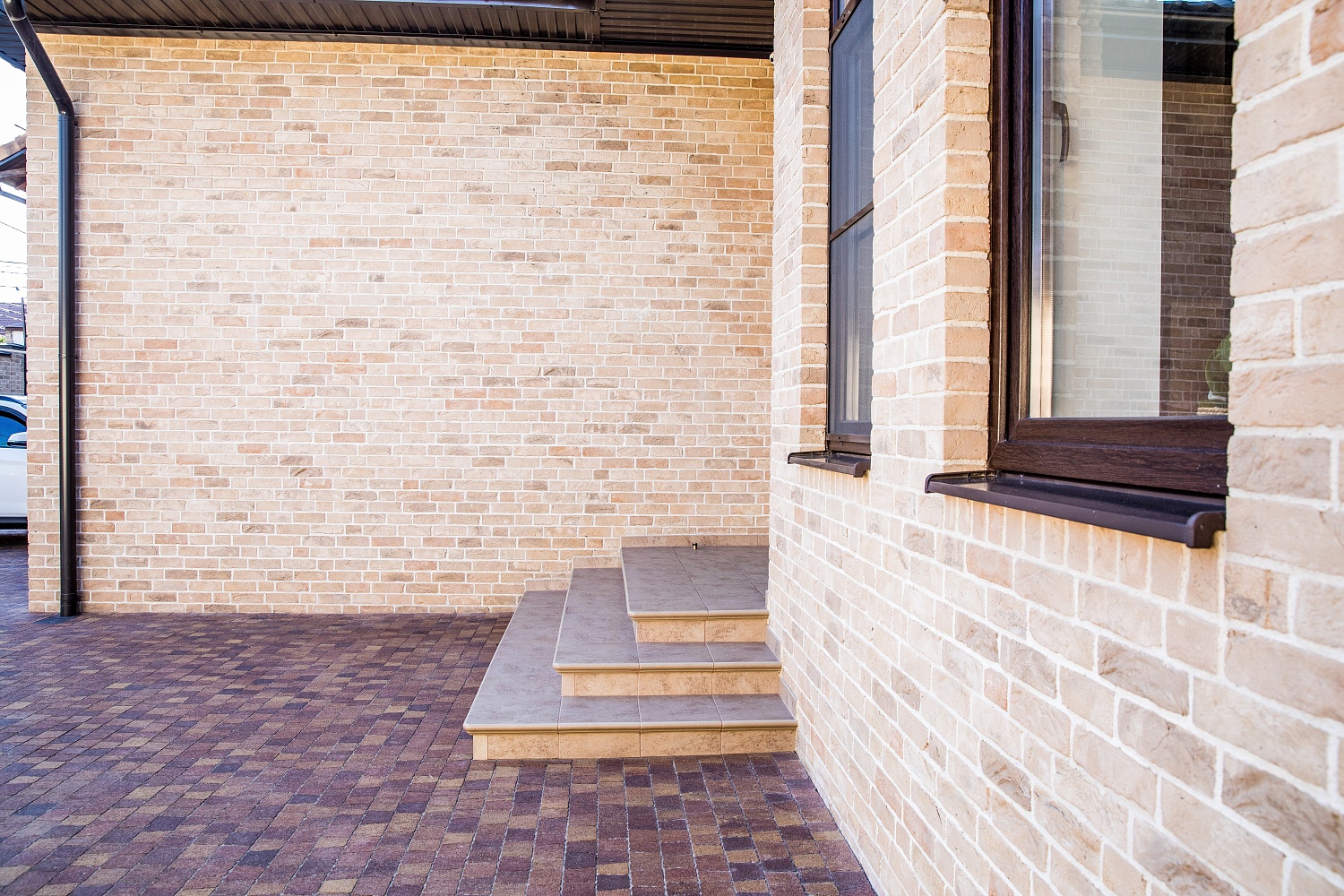 Монтаж клинкерных ступеней и плитки