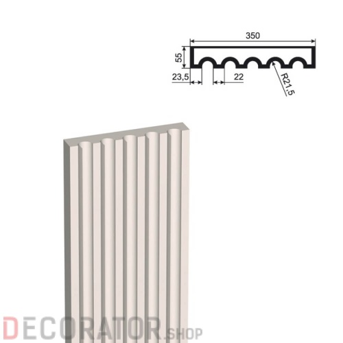 Пилястра LEPNINAPLAST ПЛВ-350/5,2000*55*350 мм в Белгороде