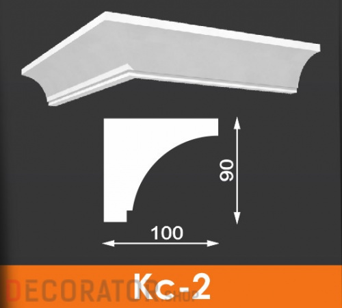 Карниз под кровлю Архитек Кс-2, 1000*90*100 мм в Белгороде