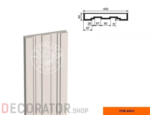 Пилястра LEPNINAPLAST ПЛВ-400/3,2500*60*400 мм в Белгороде