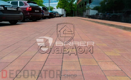 Плитка тротуарная BRAER Старый город Ландхаус Color Mix тип 9 "Закат", 80/160/240*160 мм в Белгороде