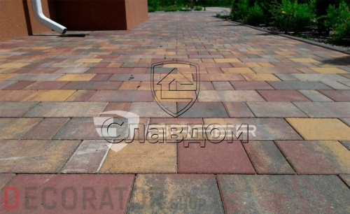 Плитка тротуарная BRAER Старый город Ландхаус Color Mix Прайд, 80/160/240*160 мм в Белгороде