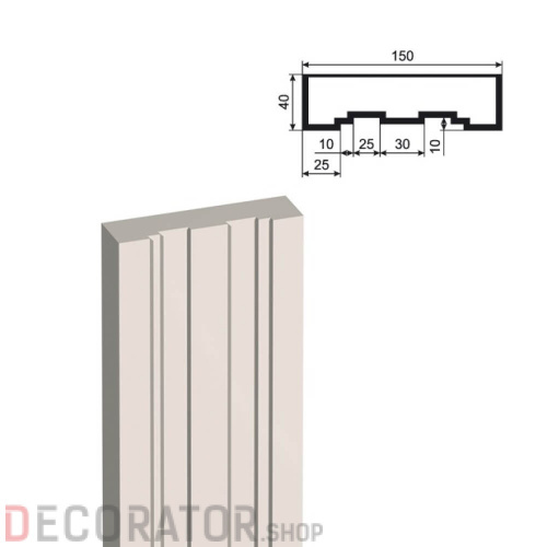 Пилястра LEPNINAPLAST ПЛВ-150/3,2500*40*150 мм в Белгороде
