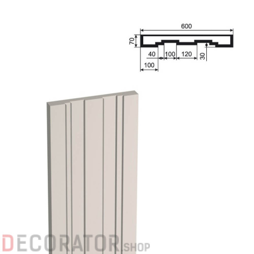 Пилястра LEPNINAPLAST ПЛВ-600/3,2000*70*600 мм в Белгороде