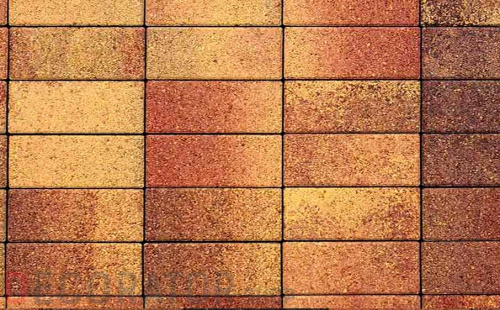 Плитка тротуарная ВЫБОР Паркет 4П.6, Листопад Осень коричнево-красно-желтый гладкий, 180*60*60 мм в Белгороде