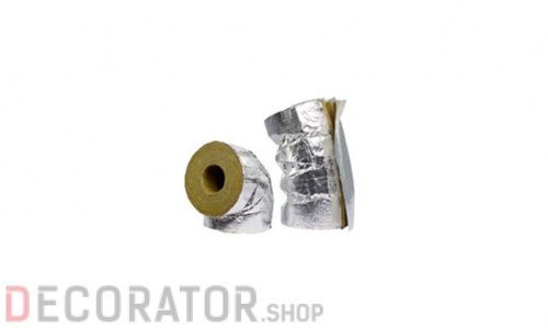 Отвод с покрытием из алюминиевой фольги с нахлестом на продольном разрезе Hvac Bend AluCoat T, 28/50 мм в Белгороде